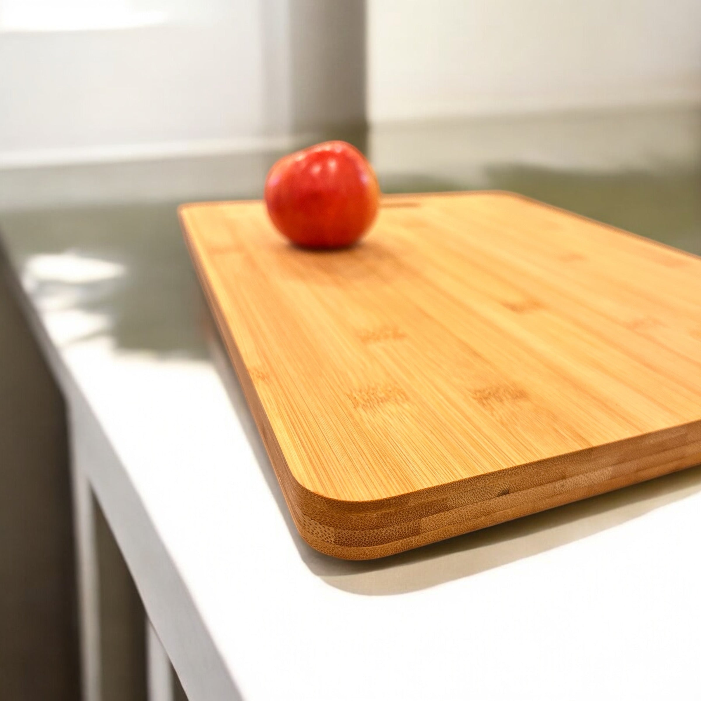 16" Bamboo Cutting Board with Handle - Bamboo Switch
