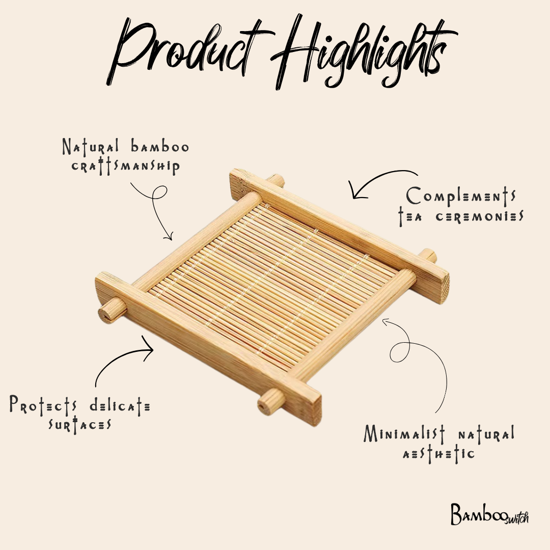 Bamboo Japanese Tea Coaster | Bamboo Switch