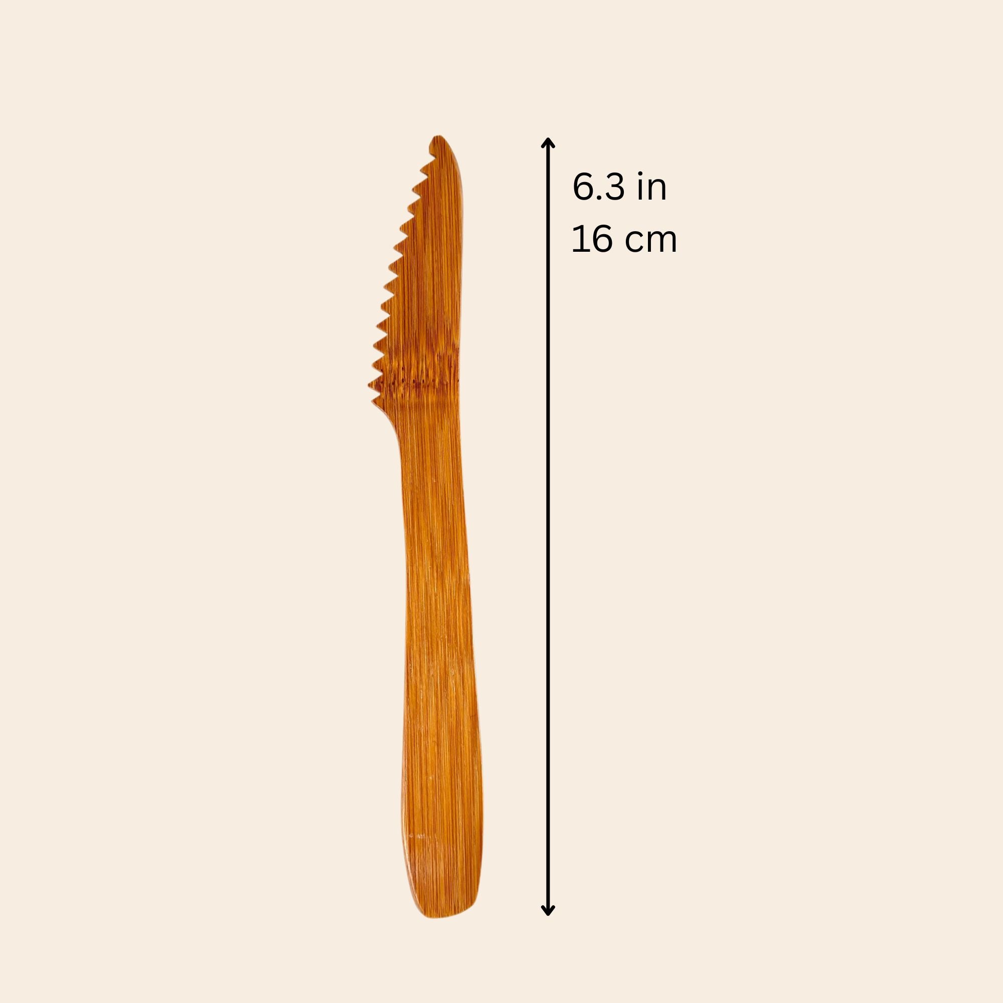 Bamboo Serrated Snack Knife