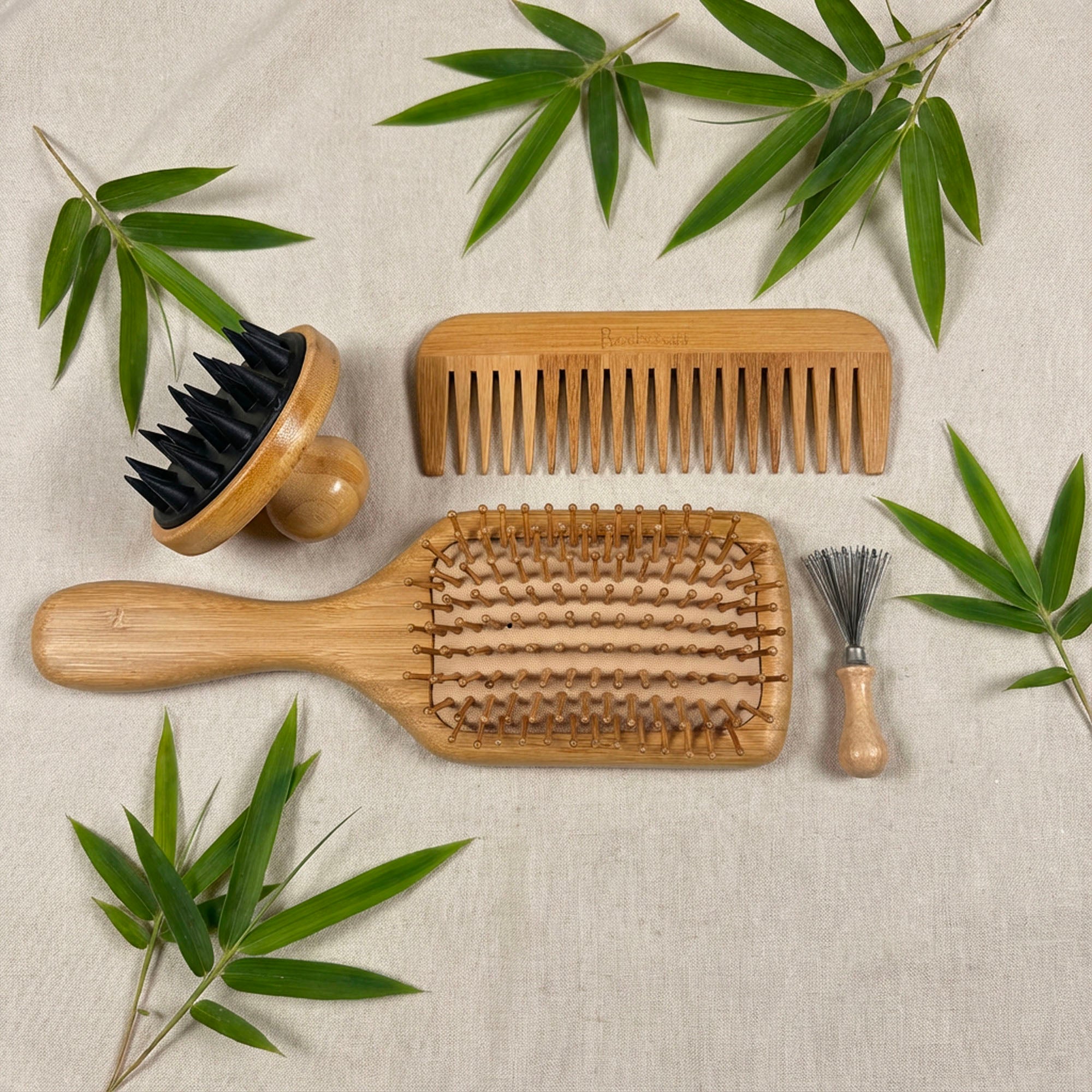 Bamboo Hair Care Essentials Set