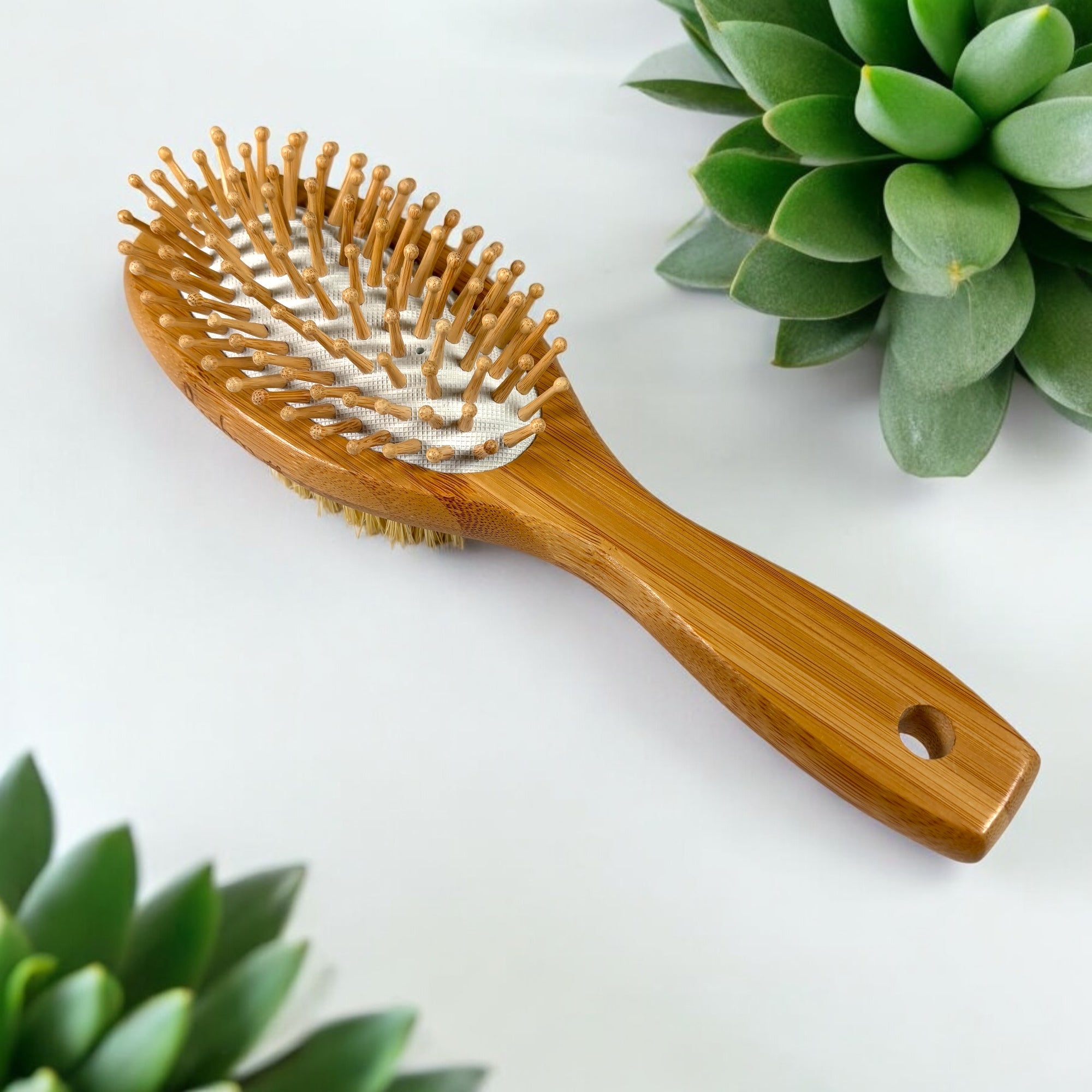 Bamboo Hairbrush | Double-Sided