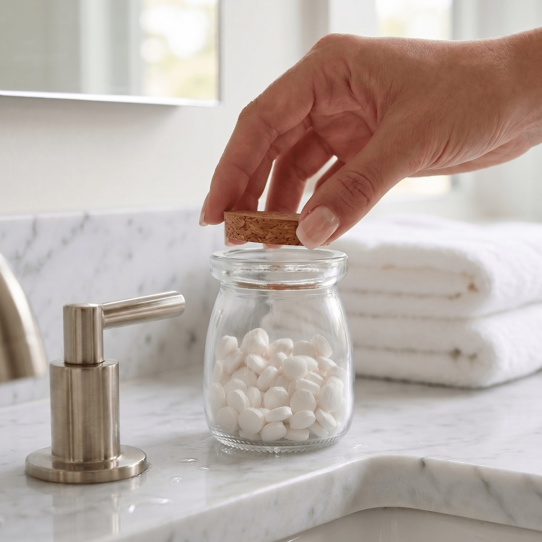 All Natural Toothpaste Tablets | 90ct in Glass Jar - Bamboo Switch