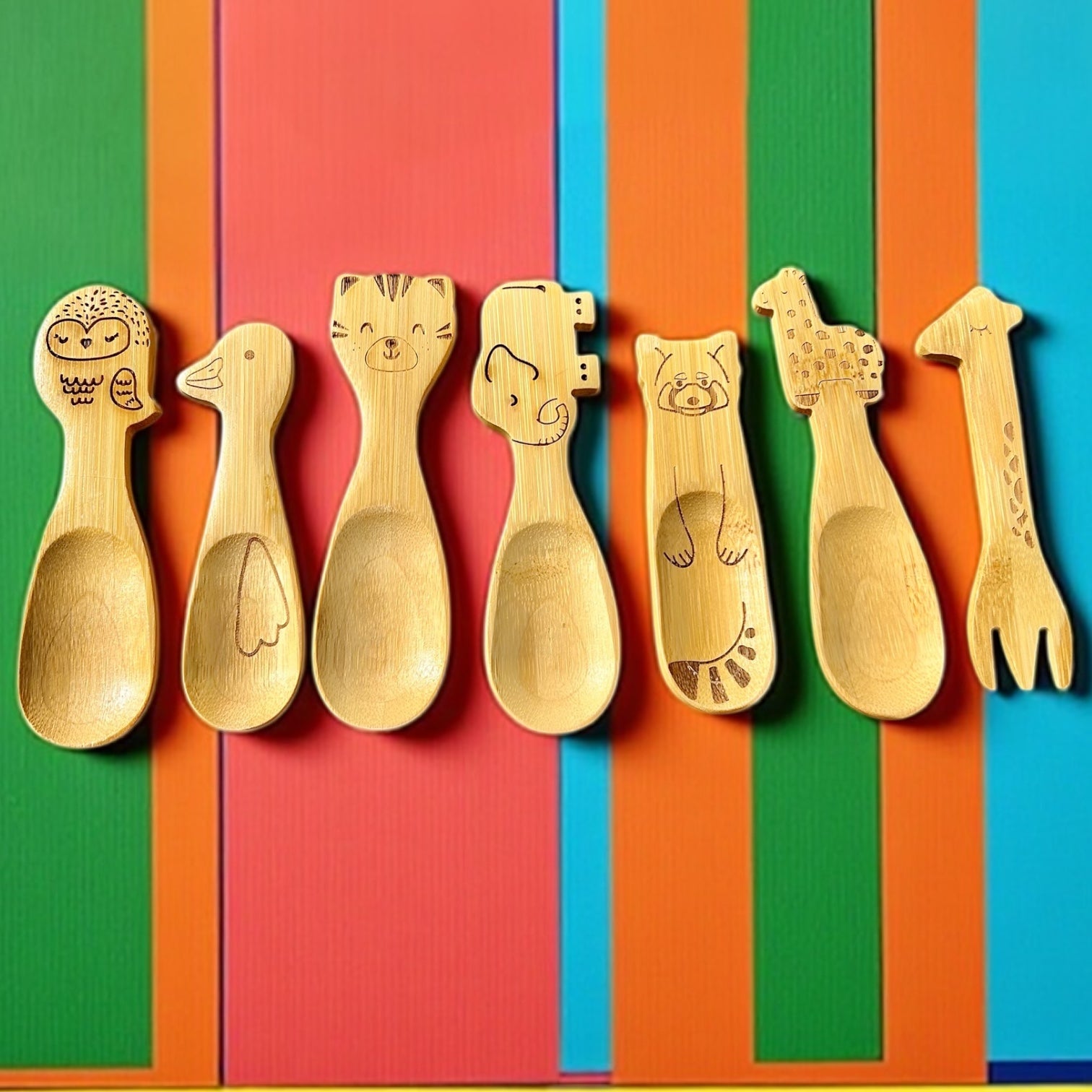 Bamboo Animal Kids Spoons - Bamboo Switch
