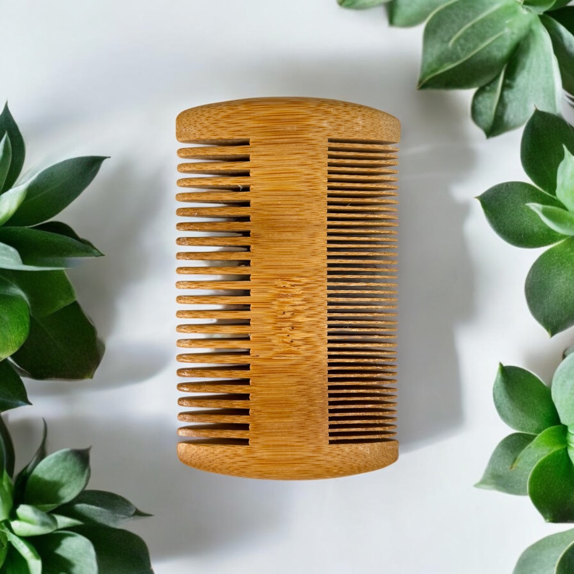 Bamboo Beard Comb | Double - Sided - Bamboo Switch