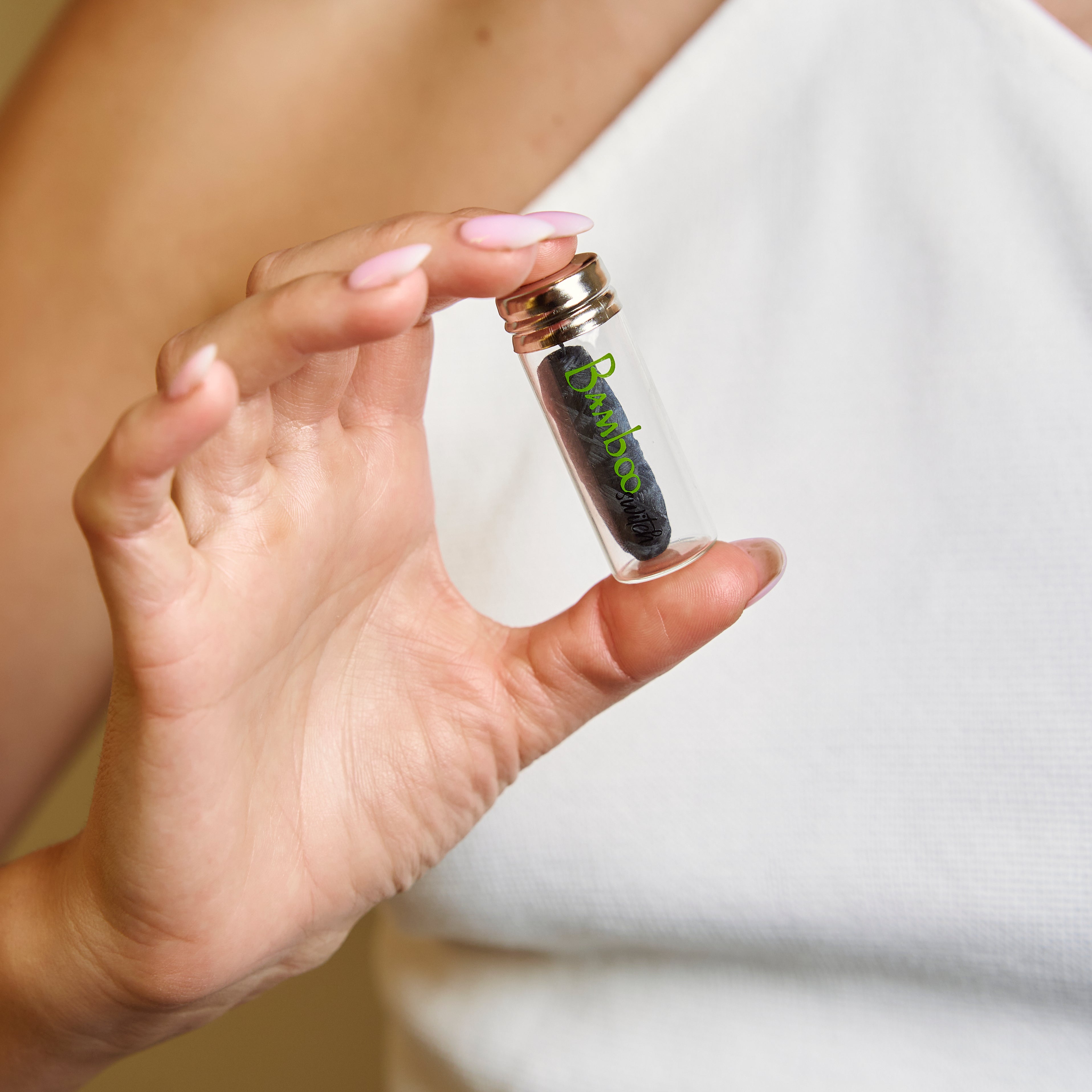 Bamboo Charcoal Floss in Glass Container - Bamboo Switch