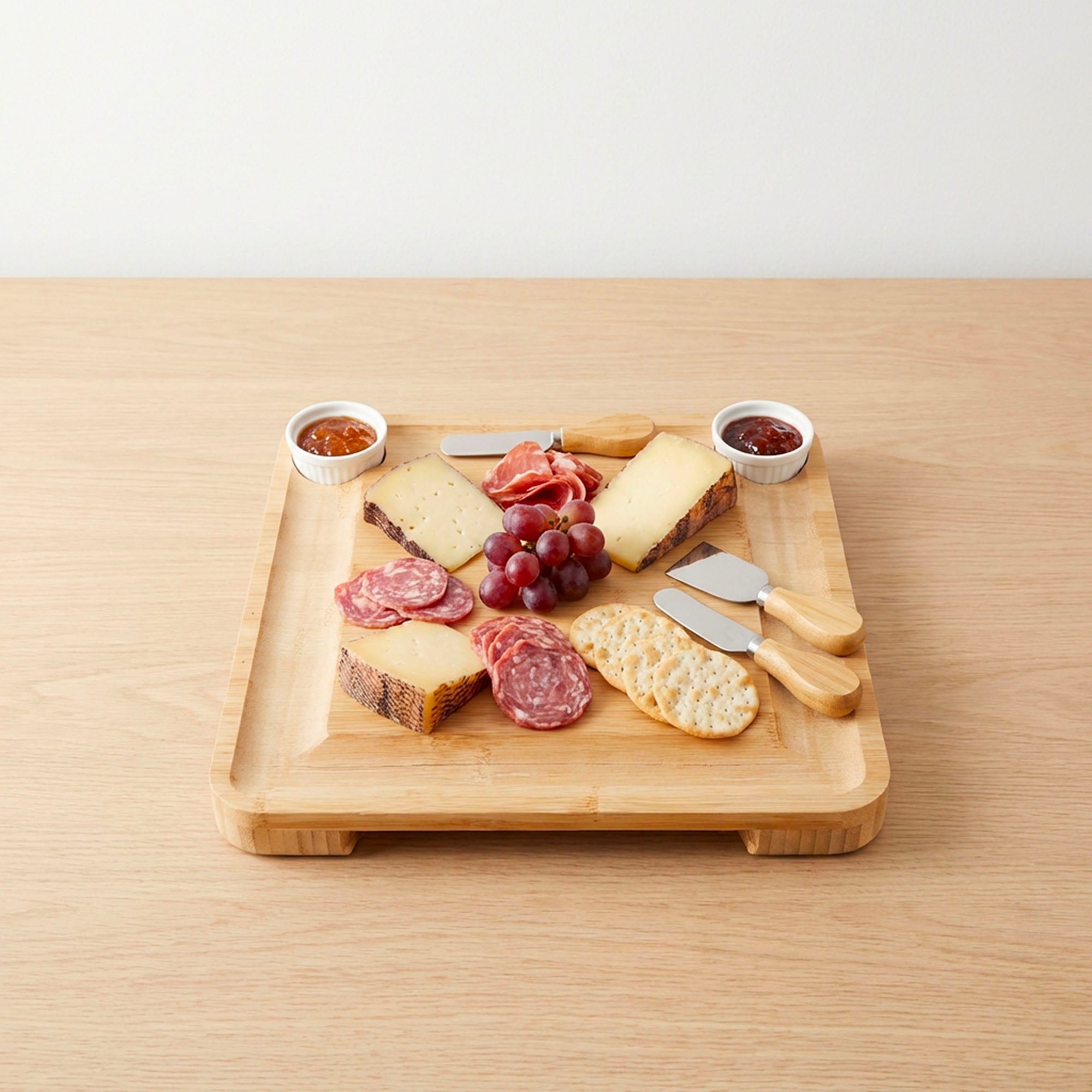 Bamboo Charcuterie Board Set with Cheese Tools - Bamboo Switch