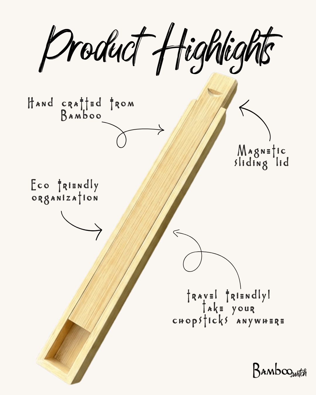 Bamboo Chopstick Storage Box - Bamboo Switch