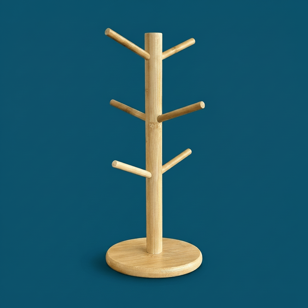 Bamboo Coffee Cup Tree Holder - Bamboo Switch