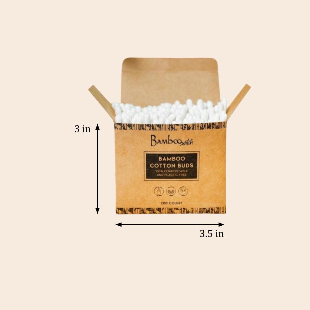 Bamboo Cotton Ear Buds | 200 ct - Bamboo Switch