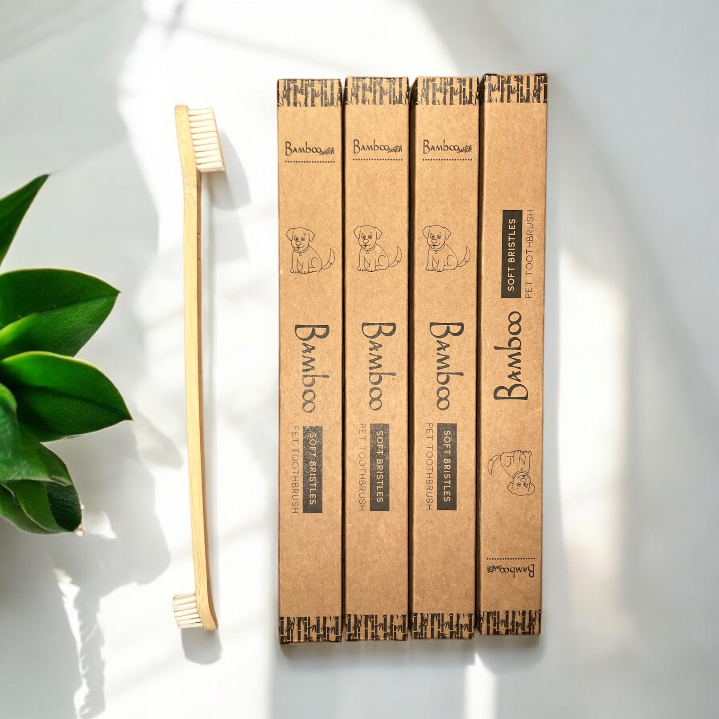 Bamboo Dog Toothbrush - Bamboo Switch