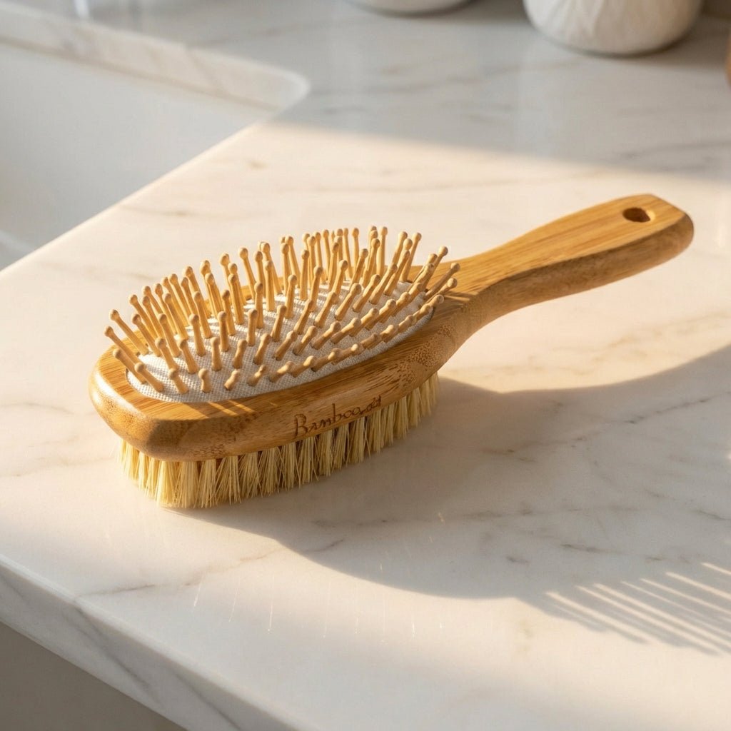 Bamboo Double - Sided Hair Brush - Bamboo Switch