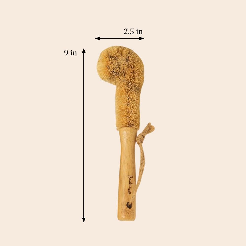 Bamboo Drink Ware Cleaning Brush | Straight - Bamboo Switch