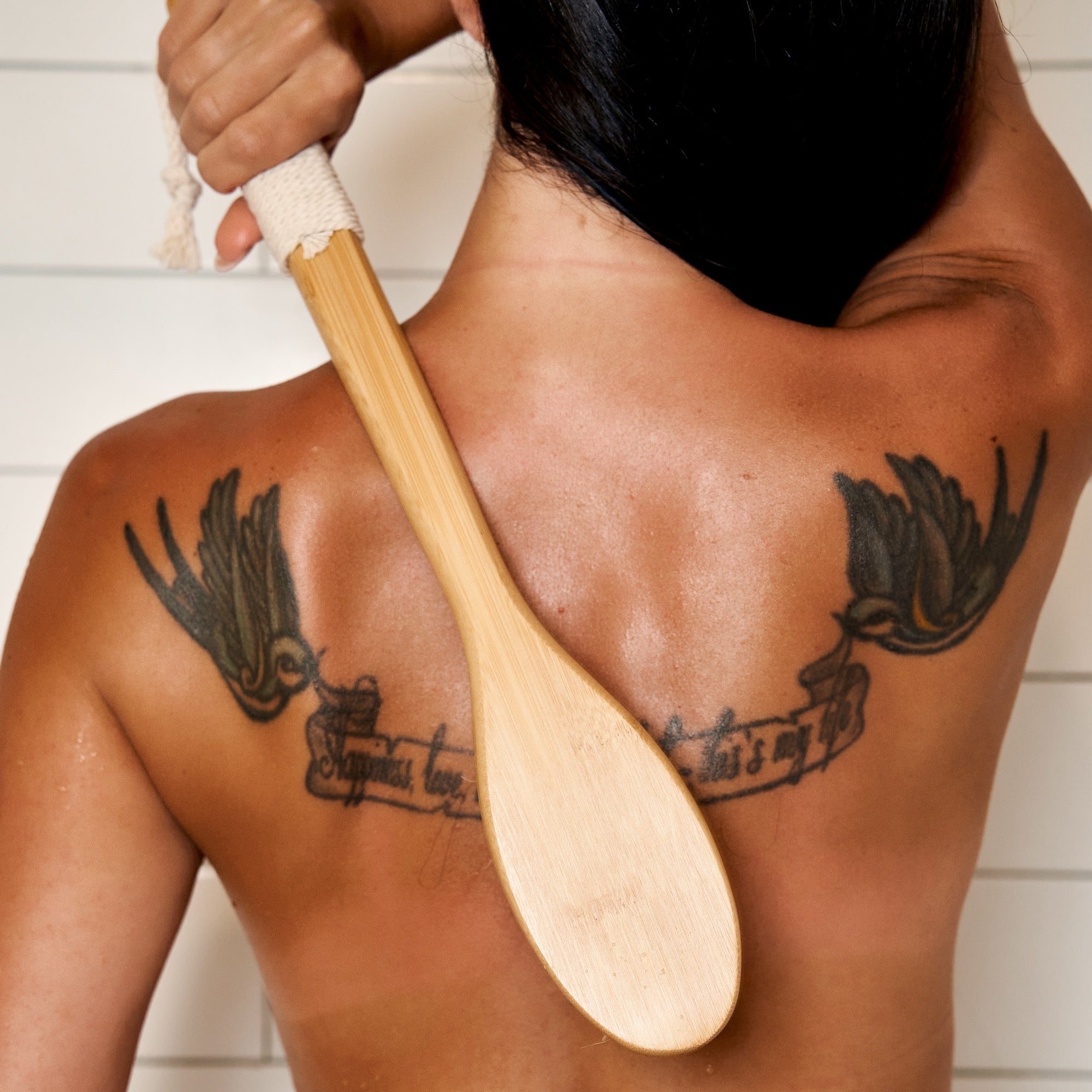 Bamboo Dry Brush | Curved Handle - Bamboo Switch