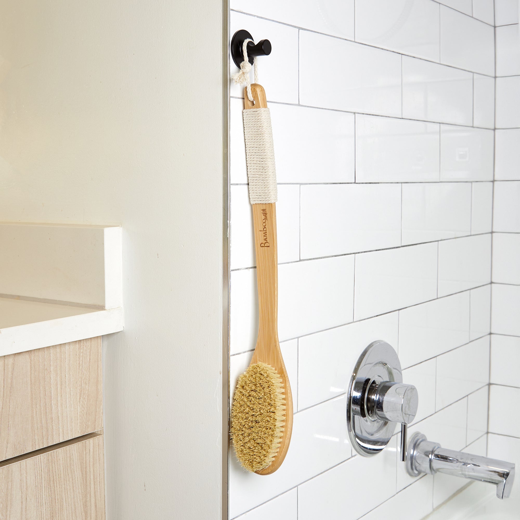 Bamboo Dry Brush | Curved Handle - Bamboo Switch