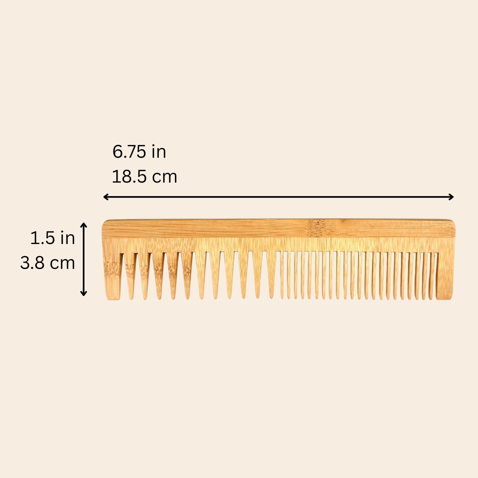 Bamboo Dual Pocket Comb - Bamboo Switch