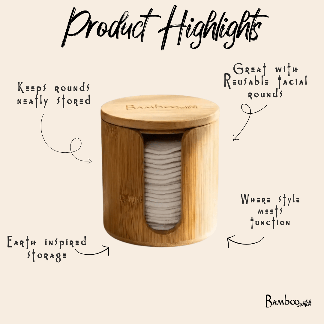 Bamboo Facial Rounds Holder - Bamboo Switch