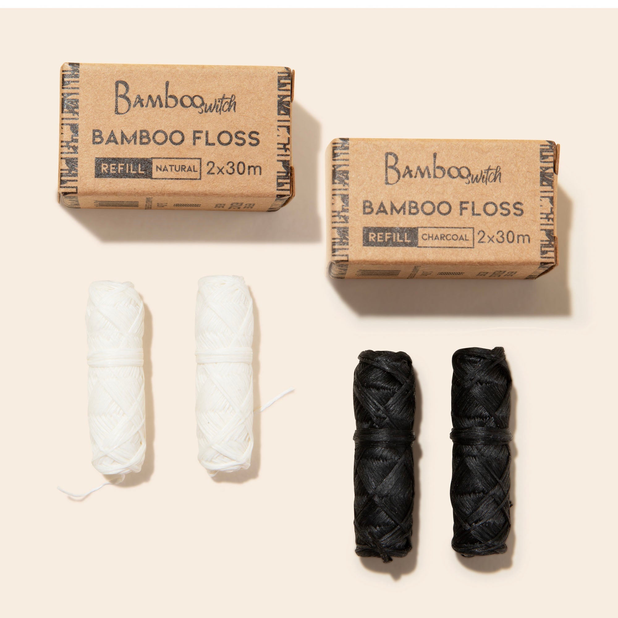 Bamboo Floss Refill Pack | 2 Floss Spools - Bamboo Switch