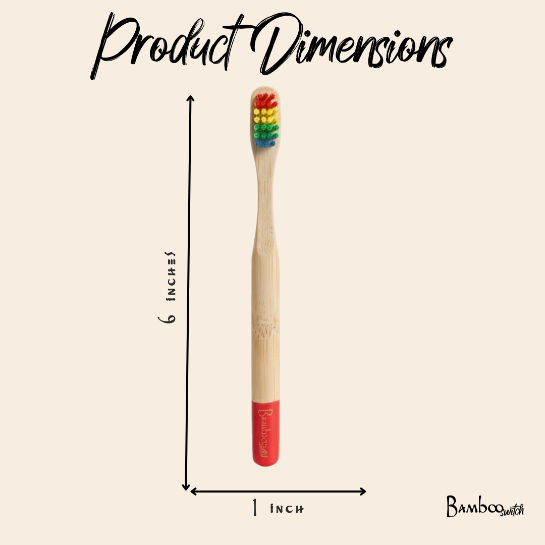 Bamboo Kids Toothbrush | Round Handle - Bamboo Switch