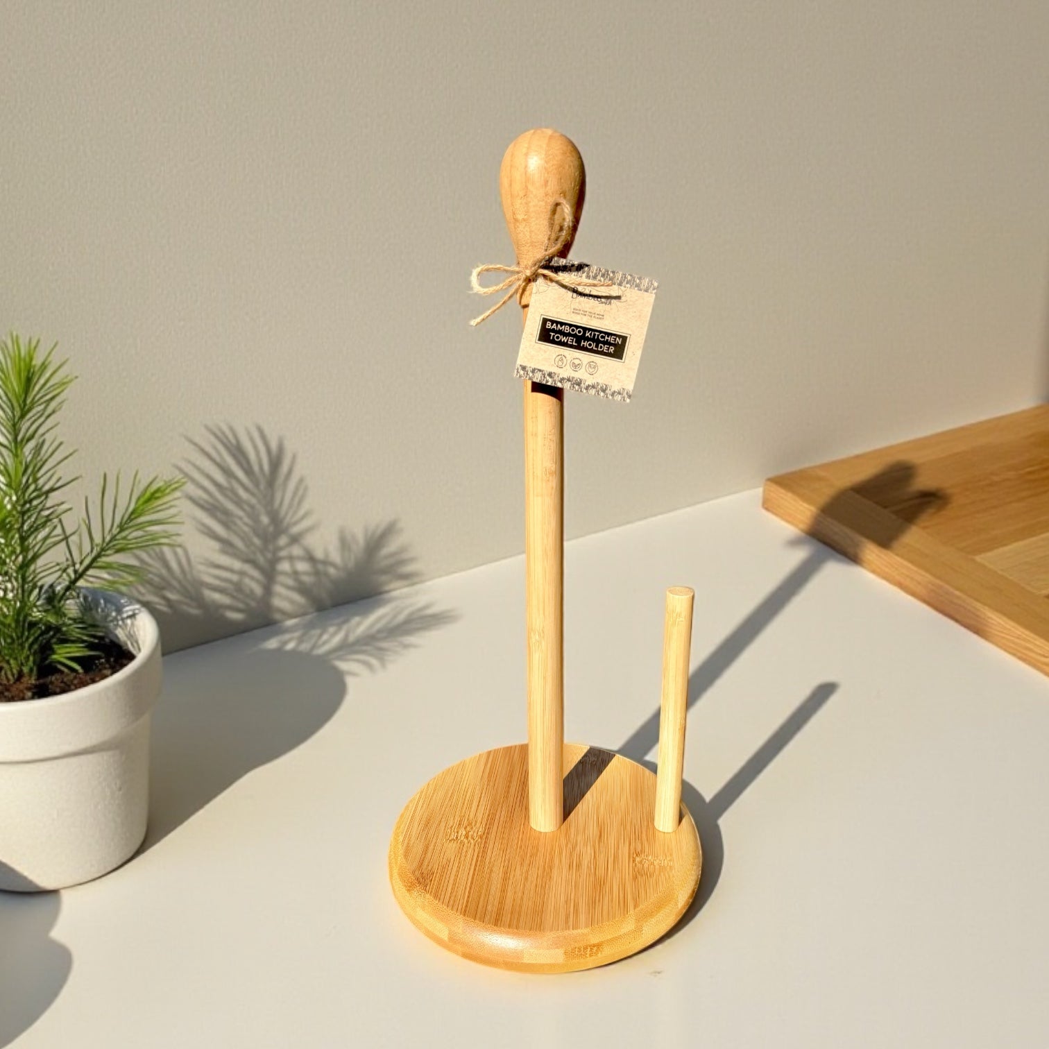 Bamboo Kitchen Paper Towel Holder - Bamboo Switch