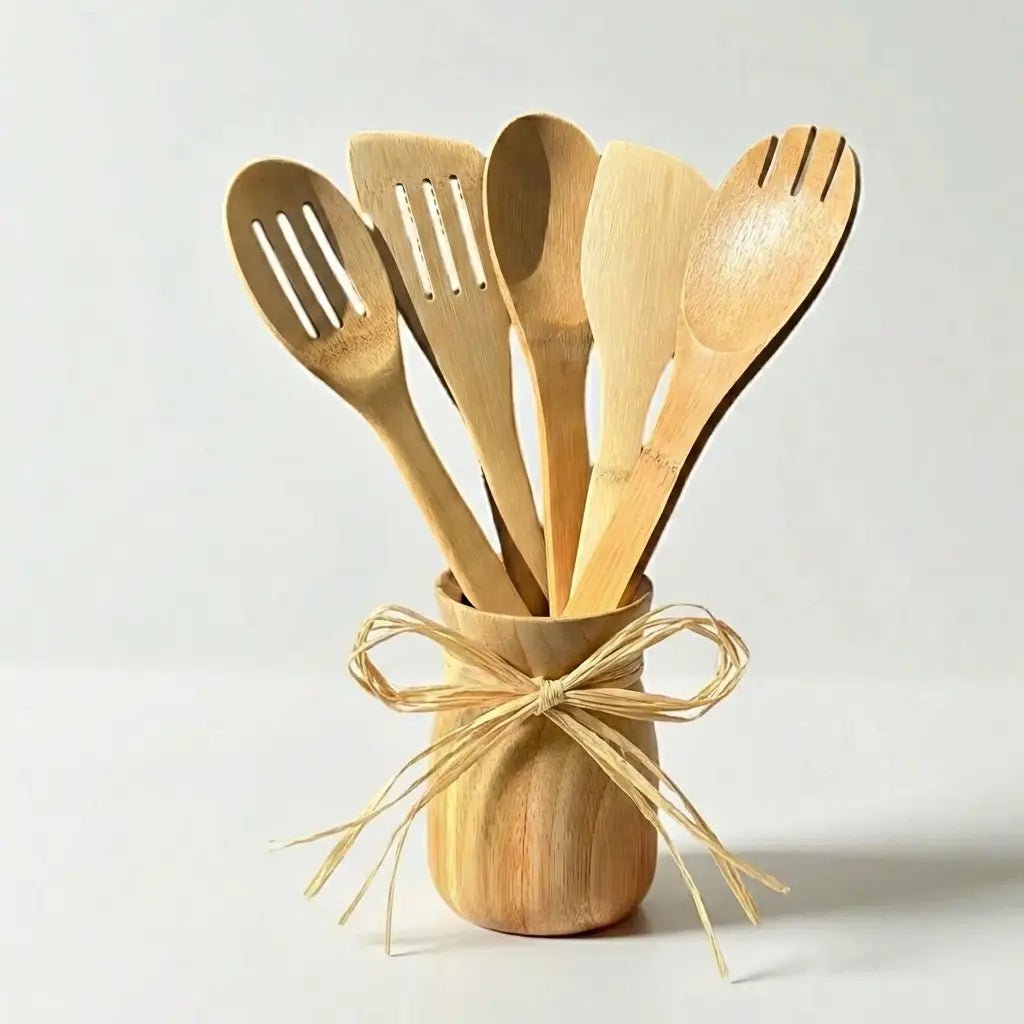Bamboo Kitchen Utensil 6 Piece Set - Bamboo Switch