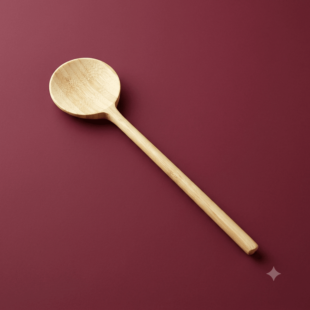 Bamboo Long Handle Round Spoon - Bamboo Switch