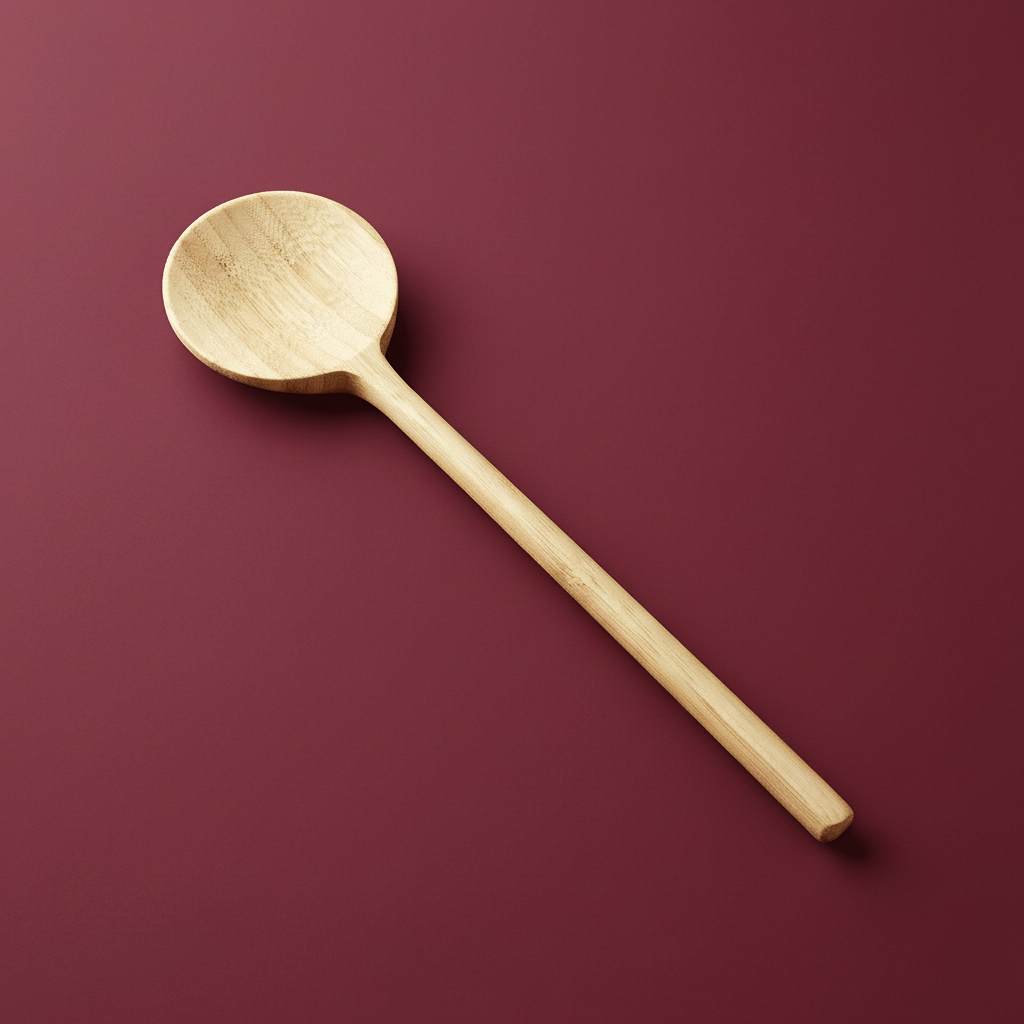 Bamboo Long Handle Round Spoon - Bamboo Switch