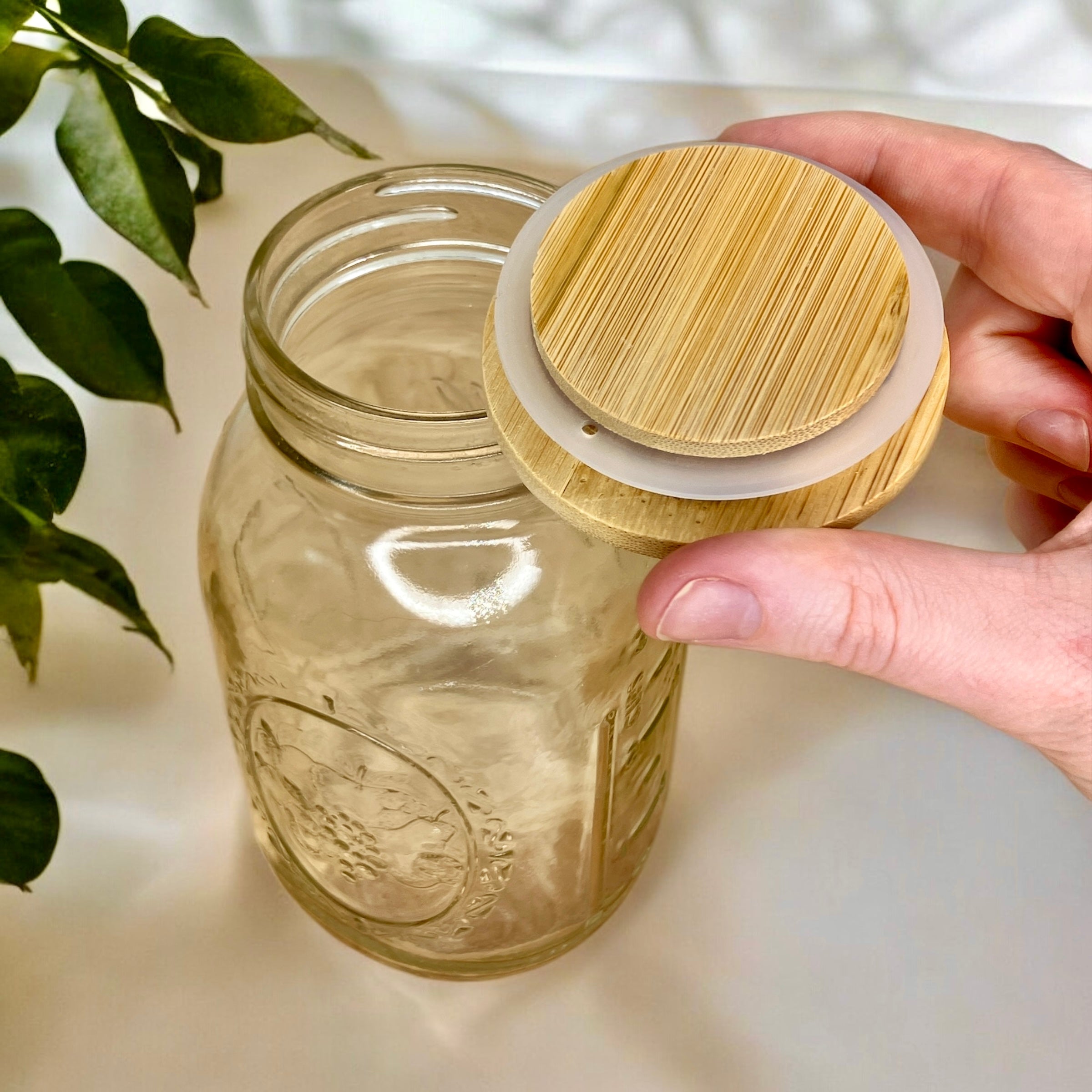 Bamboo Mason Jar Lids - Bamboo Switch