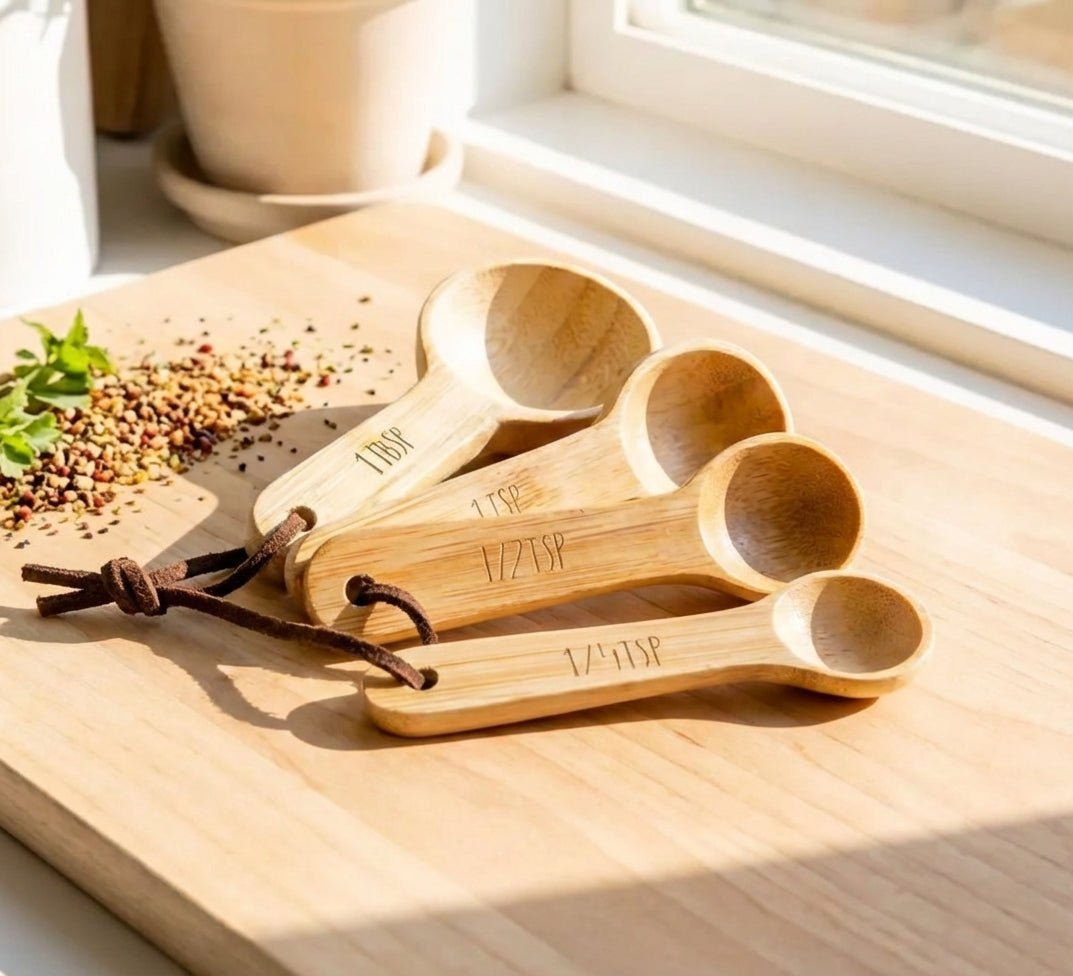 Bamboo Measuring Spoons Set - Bamboo Switch