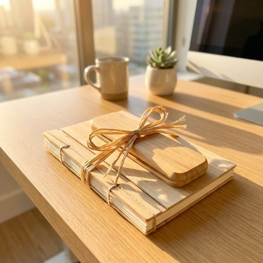 Bamboo Notebook & Pen Gift Set - Bamboo Switch