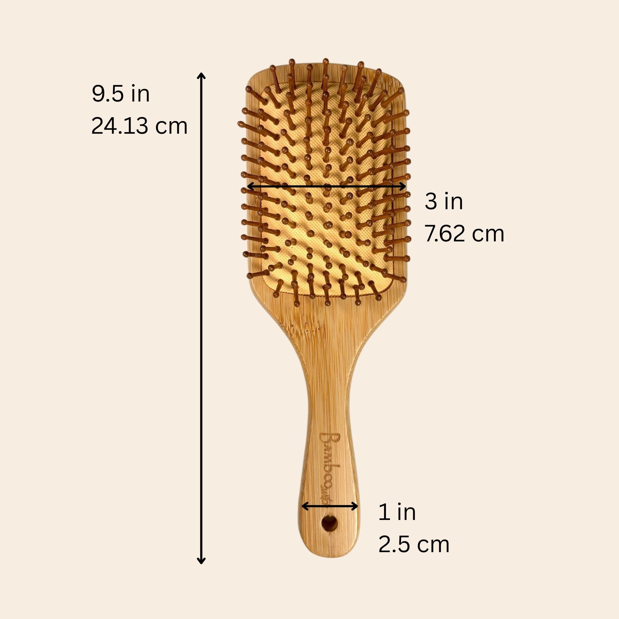 Bamboo Paddle Hair Brush | Classic Handle - Bamboo Switch