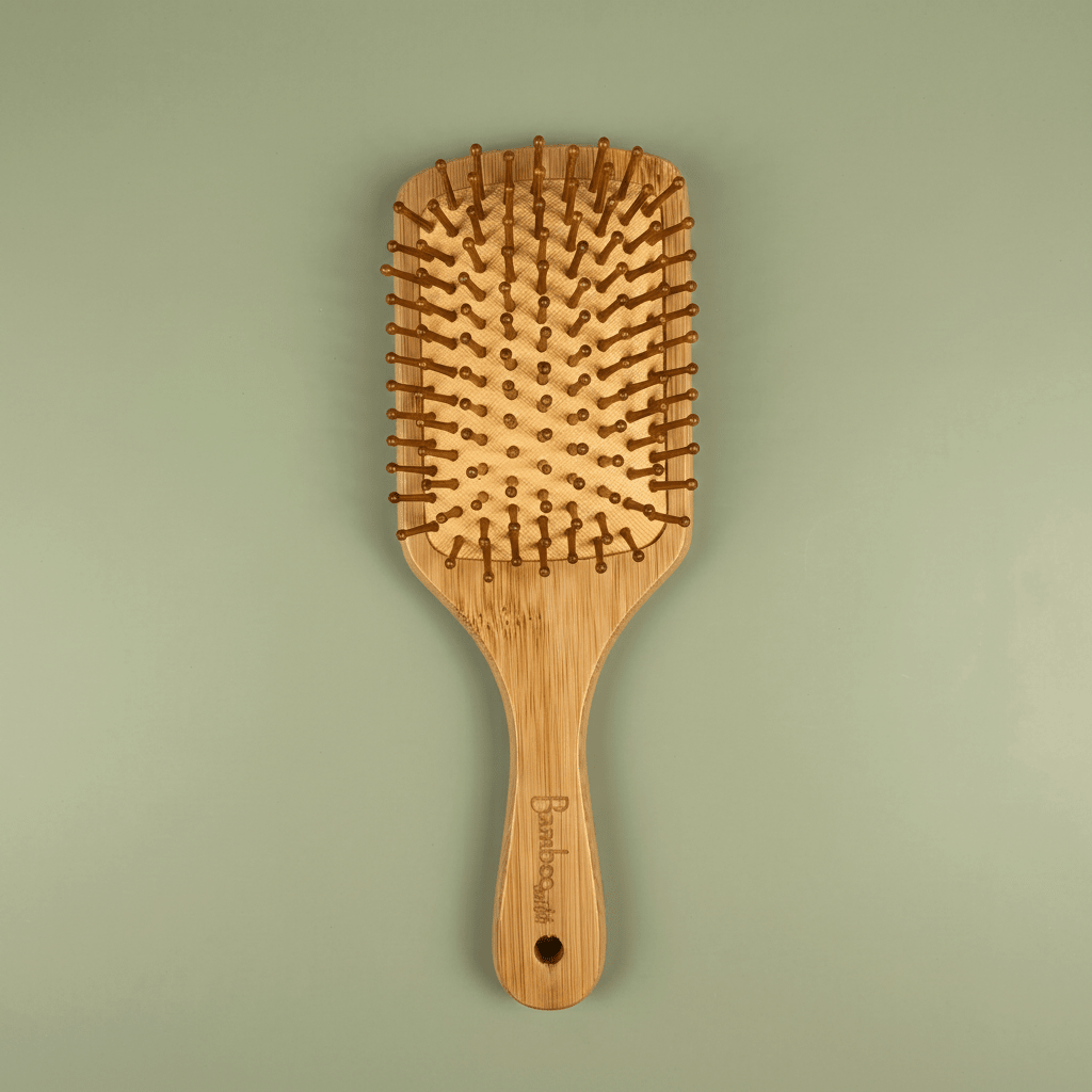 Bamboo Paddle Hair Brush | Classic Handle - Bamboo Switch