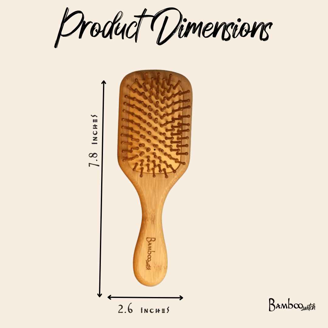Bamboo Paddle Hair Brush | For Kids - Bamboo Switch