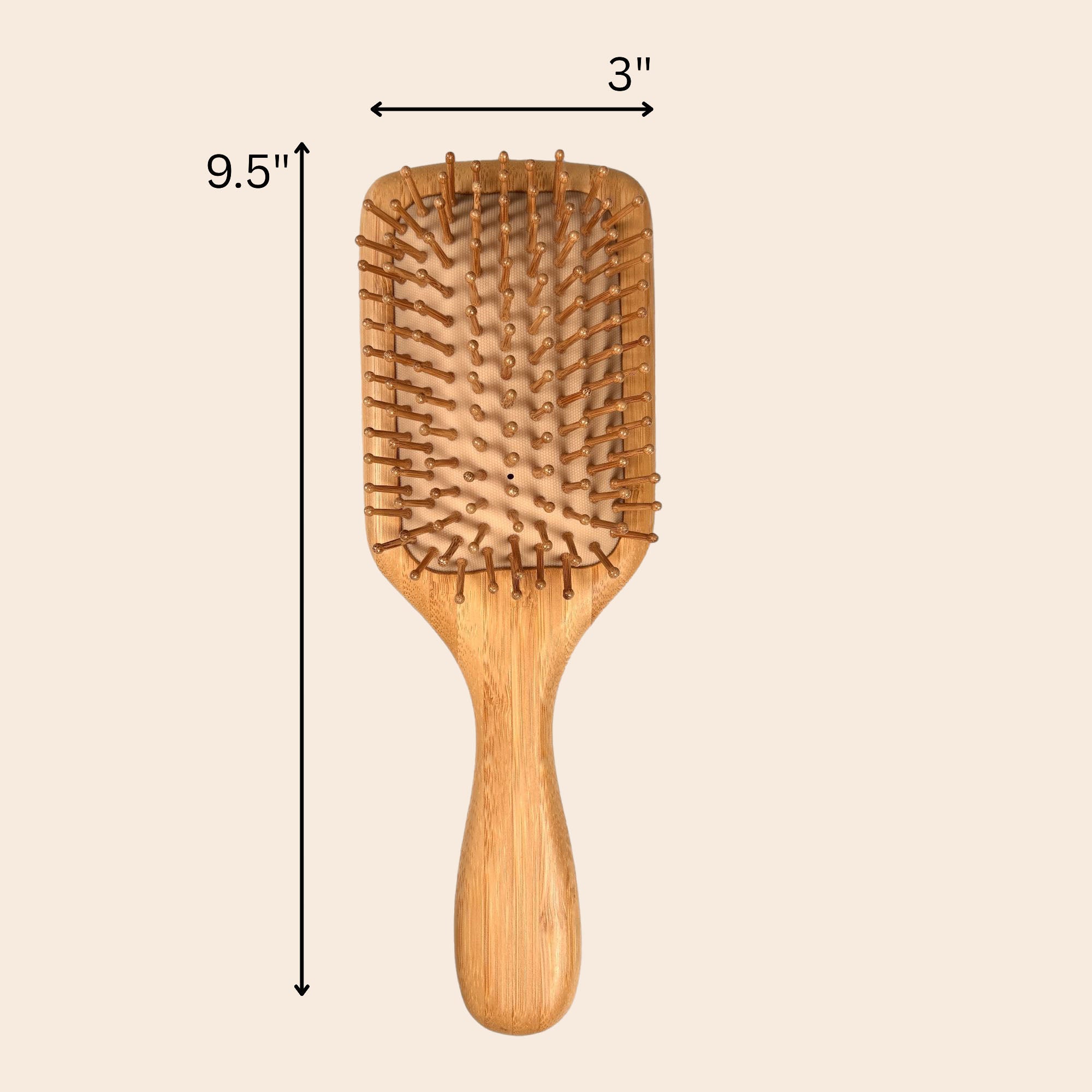 Bamboo Paddle Spa Hairbrush | Square - Bamboo Switch