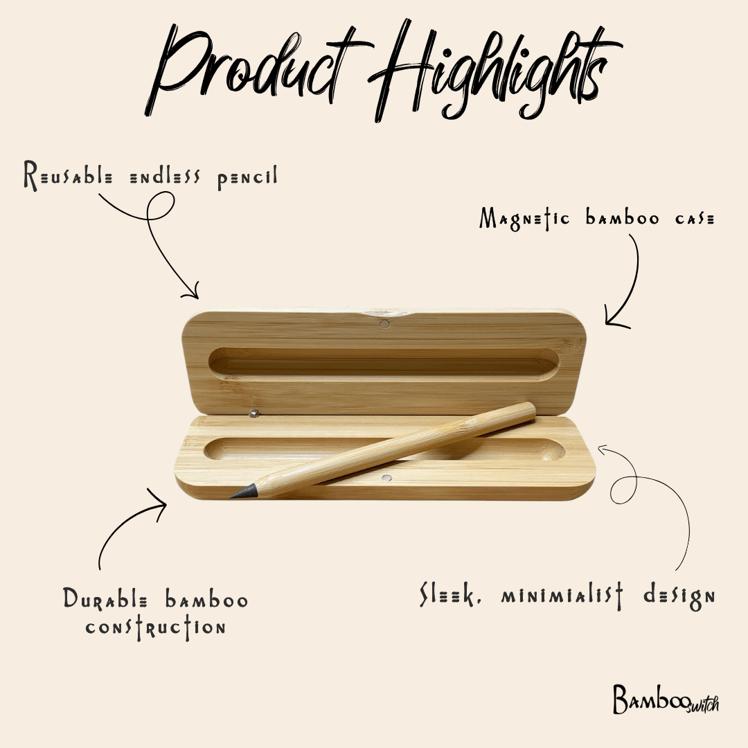 Bamboo Pencil in Case - Bamboo Switch