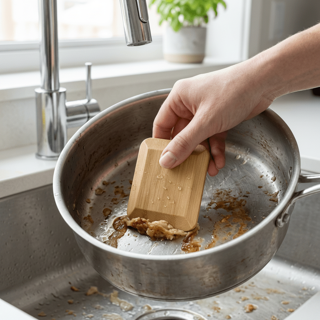 Bamboo Pot & Pan Scraper - Bamboo Switch