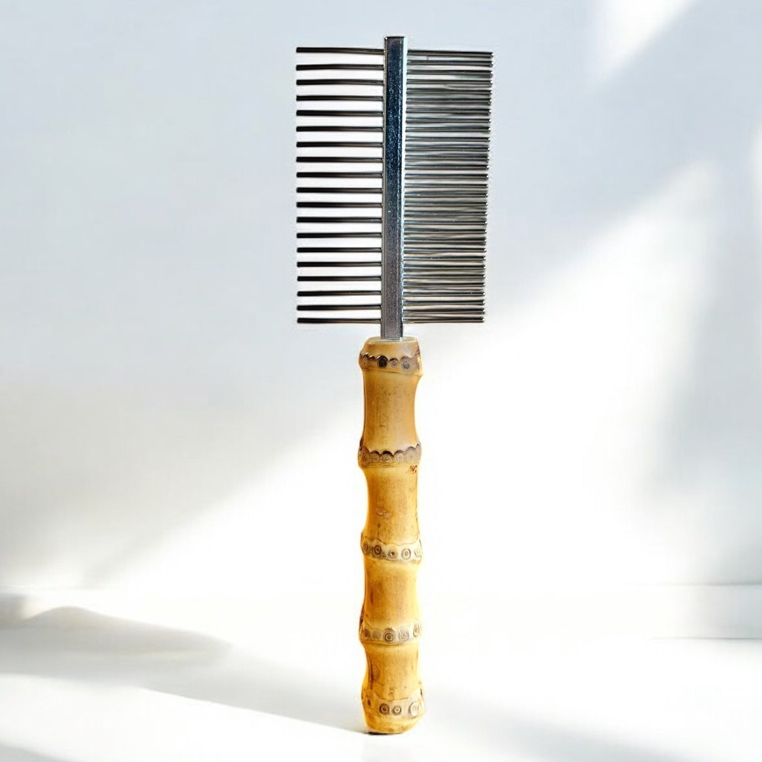 Bamboo Root Double Sided Flea & Tick Comb - Bamboo Switch