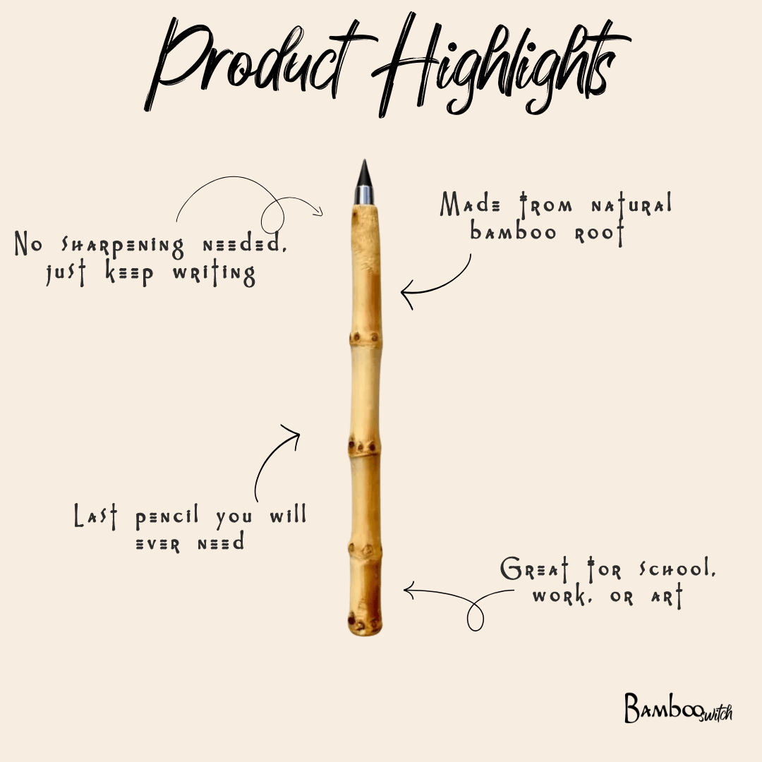 Bamboo Root Pencil | Never Ending - Bamboo Switch