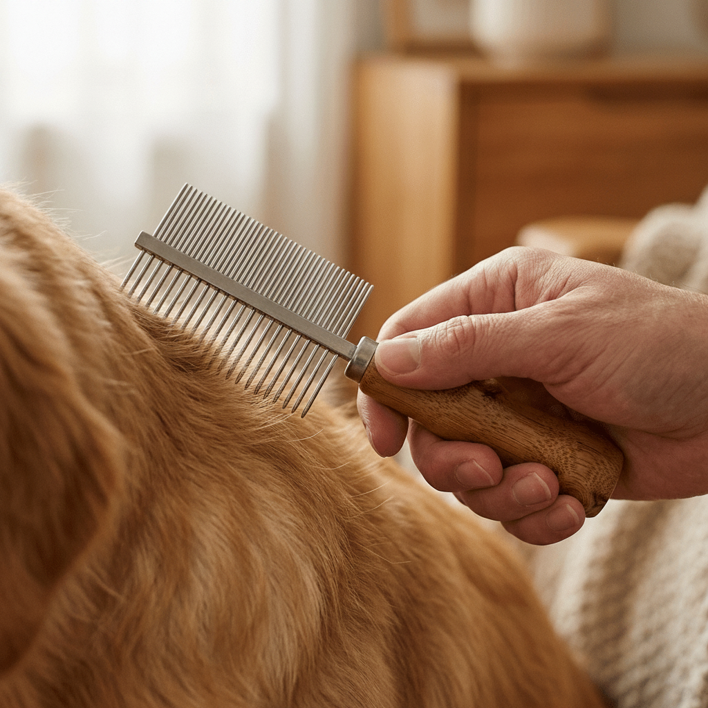 Bamboo Root Pet Flea & Tick Comb - Bamboo Switch