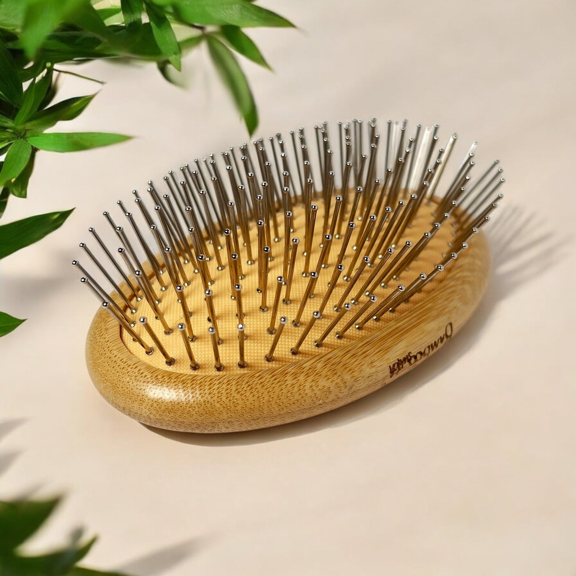 Bamboo Round Hair Brush | Wired Bristles - Bamboo Switch