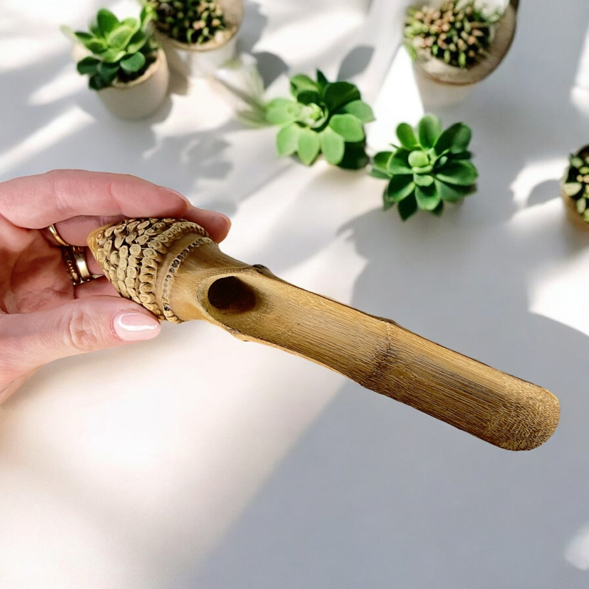 Bamboo Scoop | Cone Root Handle - Bamboo Switch