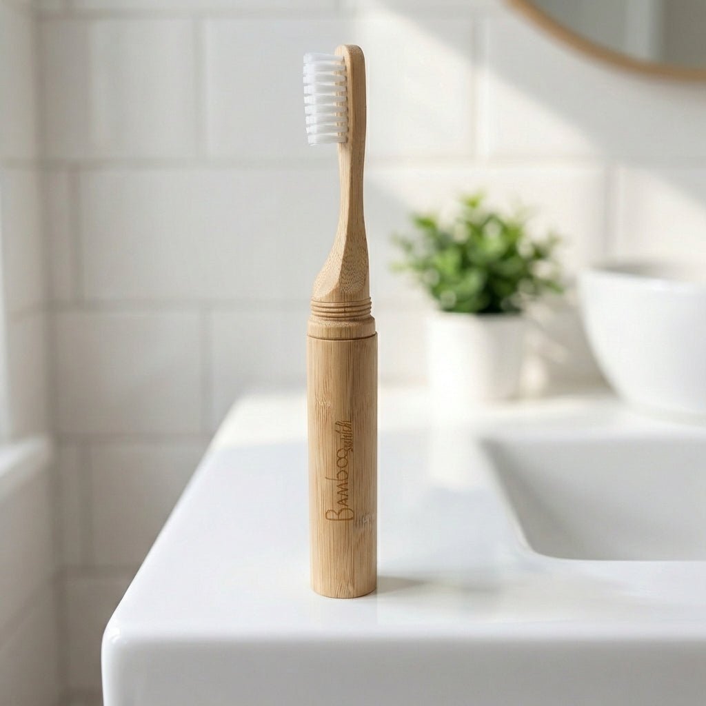 Bamboo Screw Travel Toothbrush - Bamboo Switch