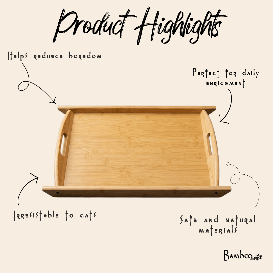 Bamboo Serving Tray with Handles - Bamboo Switch