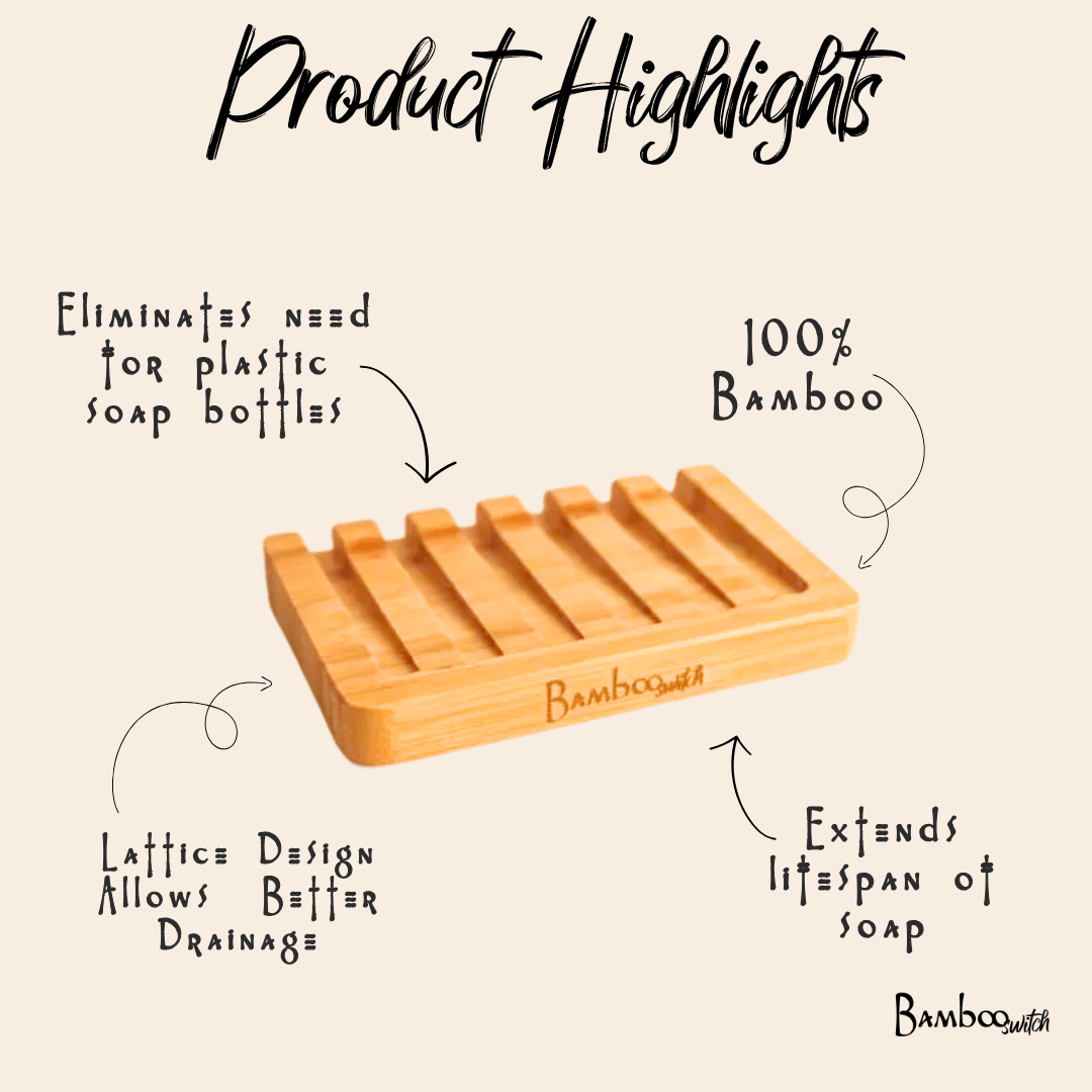 Bamboo Soap Bar Dish | Slated | Bamboo Switch® - Bamboo Switch