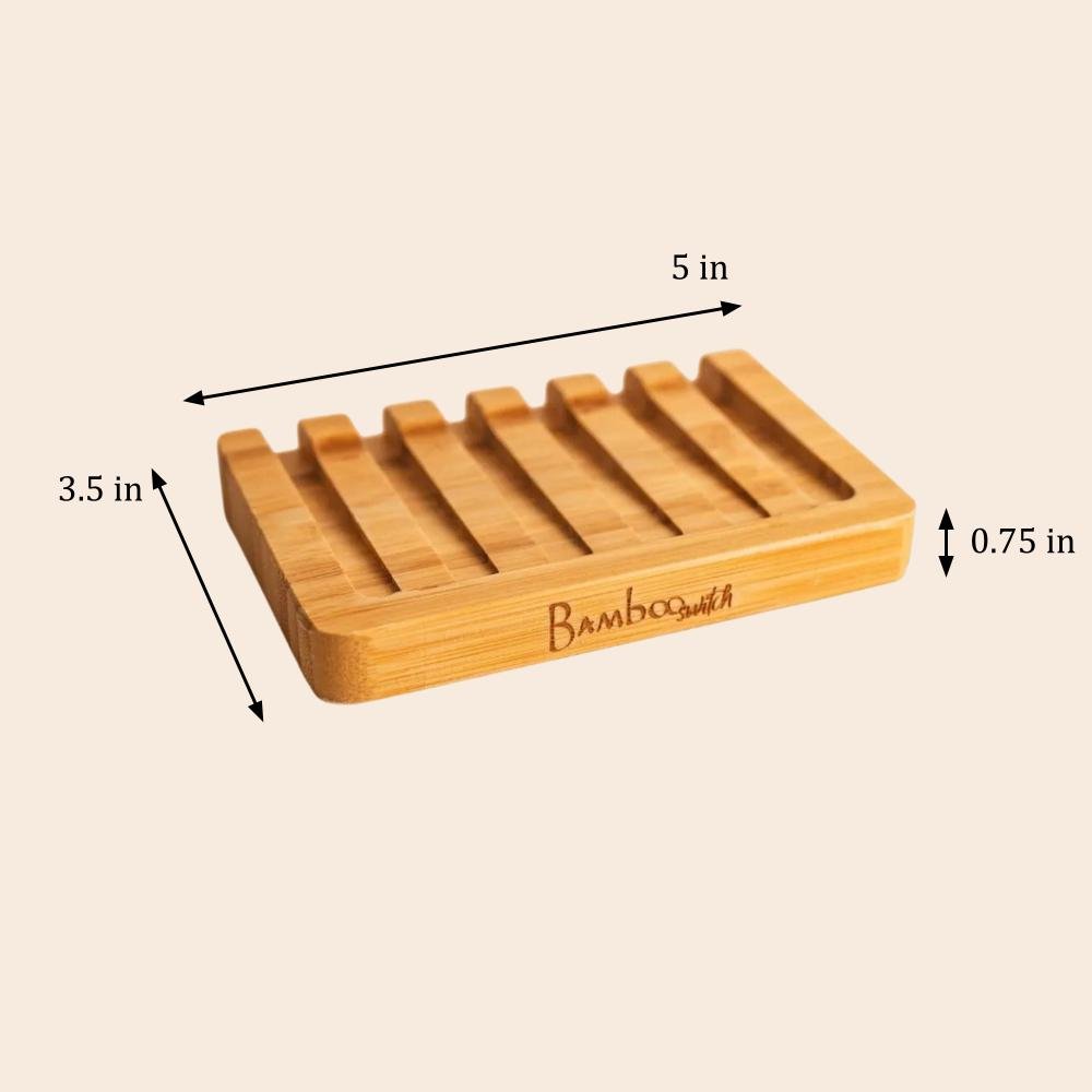 Bamboo Soap Bar Dish | Slated | Bamboo Switch® - Bamboo Switch