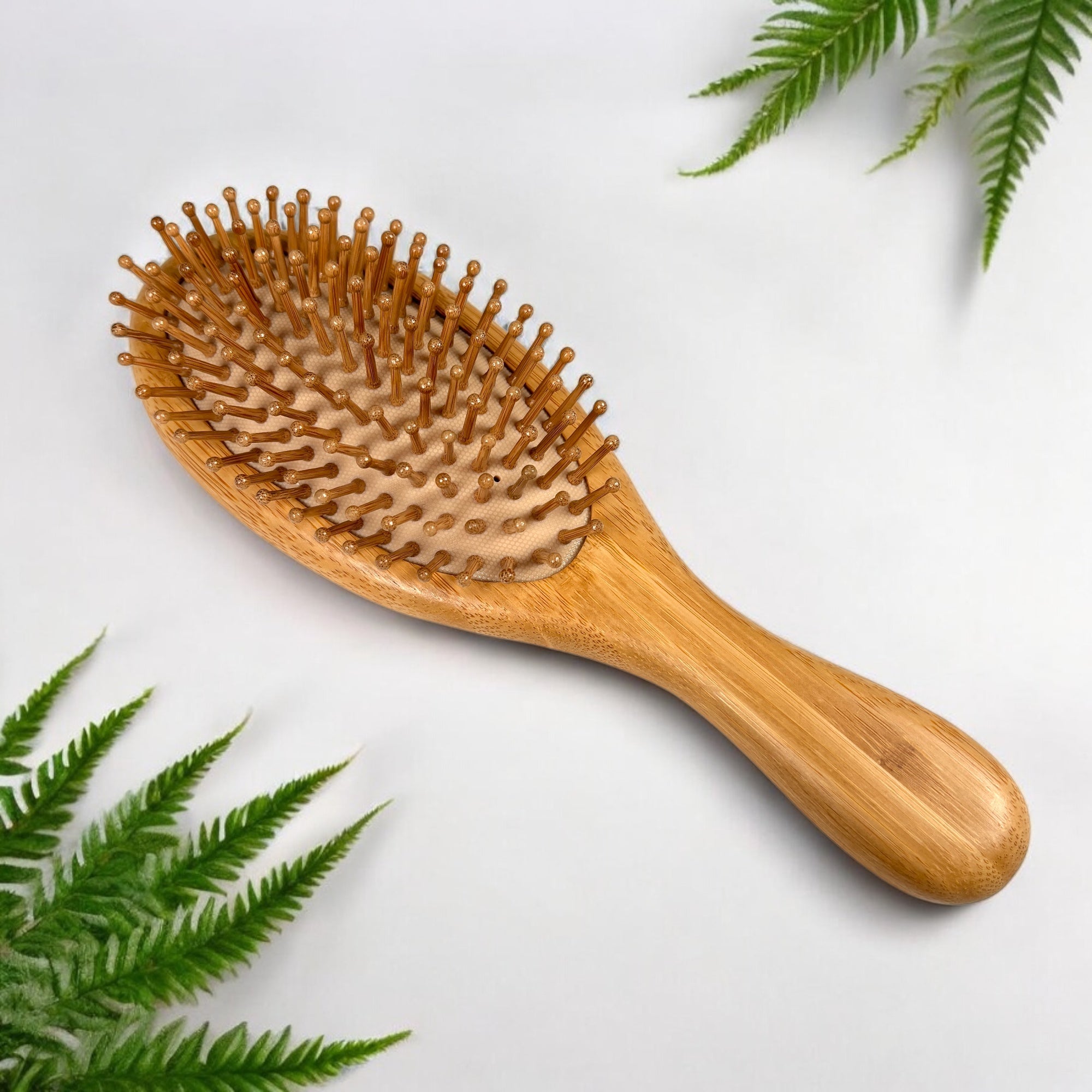 Bamboo Spa Hairbrush | Rounded - Bamboo Switch