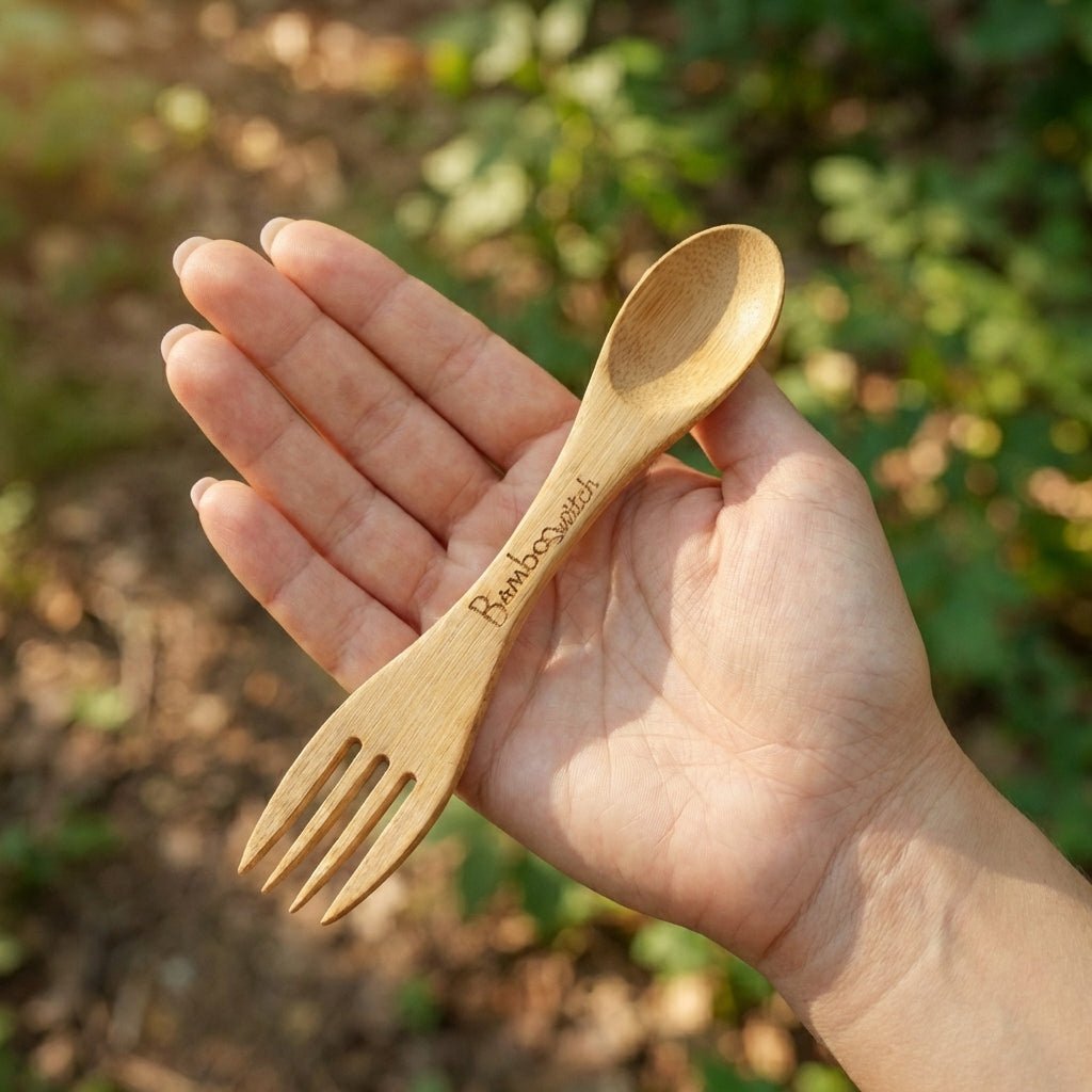 Bamboo Spork Utensil - Bamboo Switch