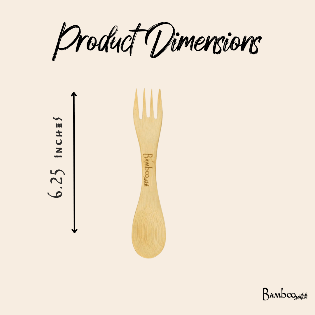 Bamboo Spork Utensil - Bamboo Switch