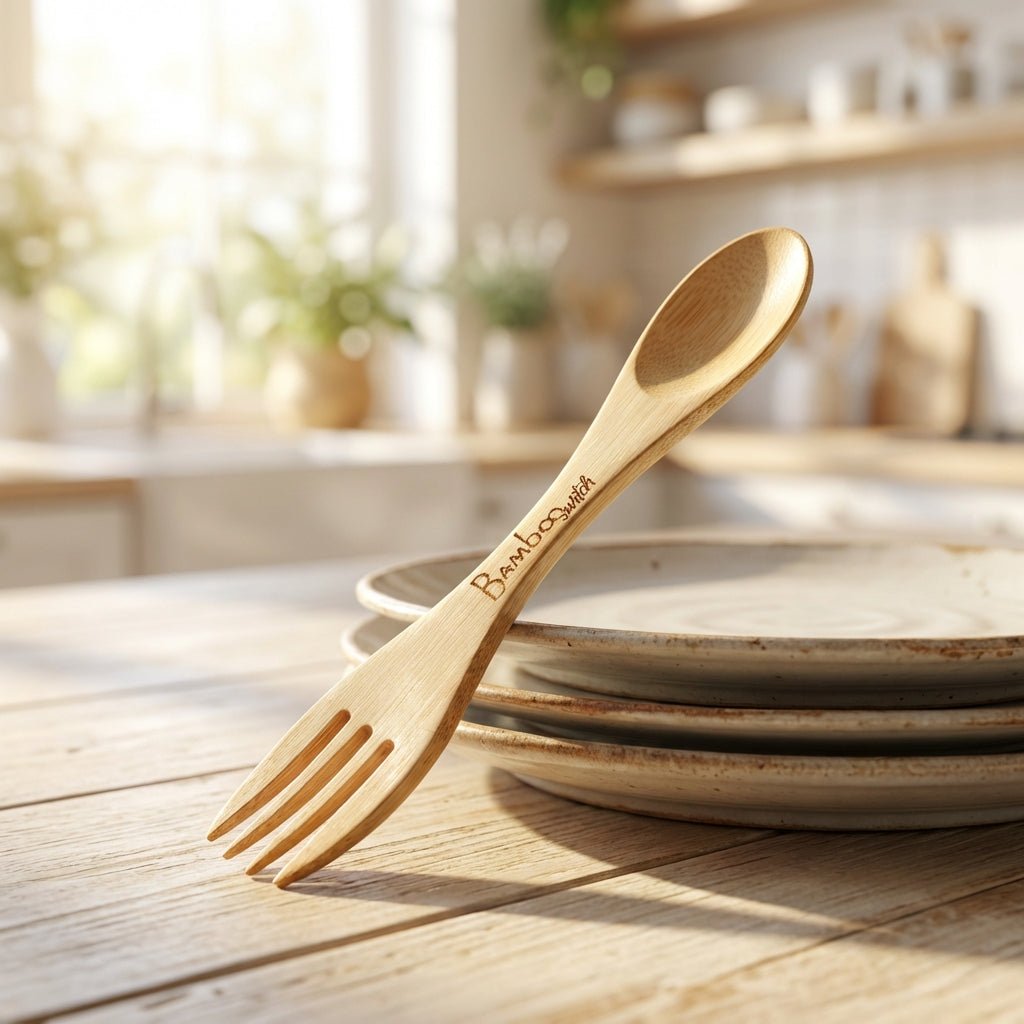 Bamboo Spork Utensil - Bamboo Switch