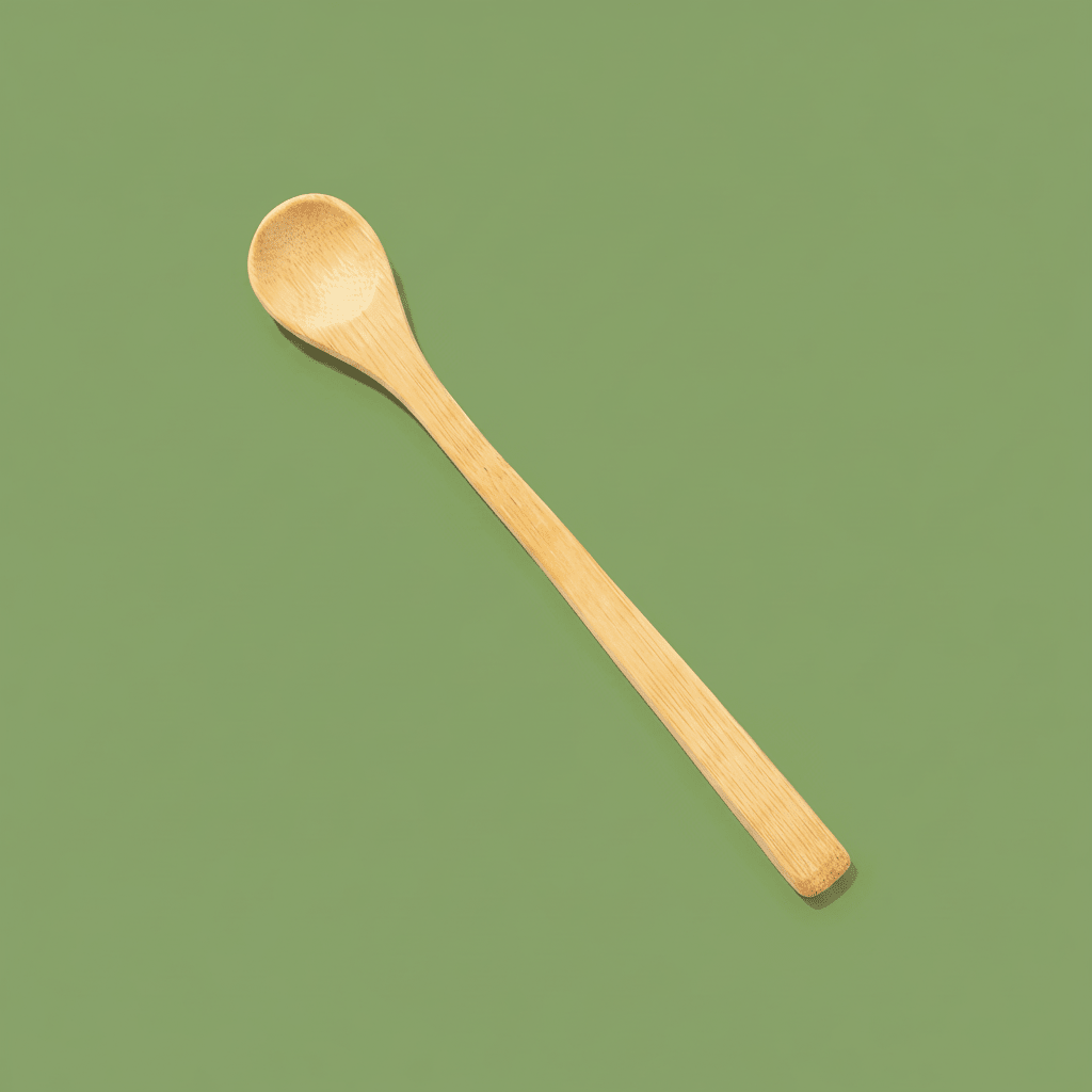 bamboo spoon against a pleasant green background | Bamboo Switch