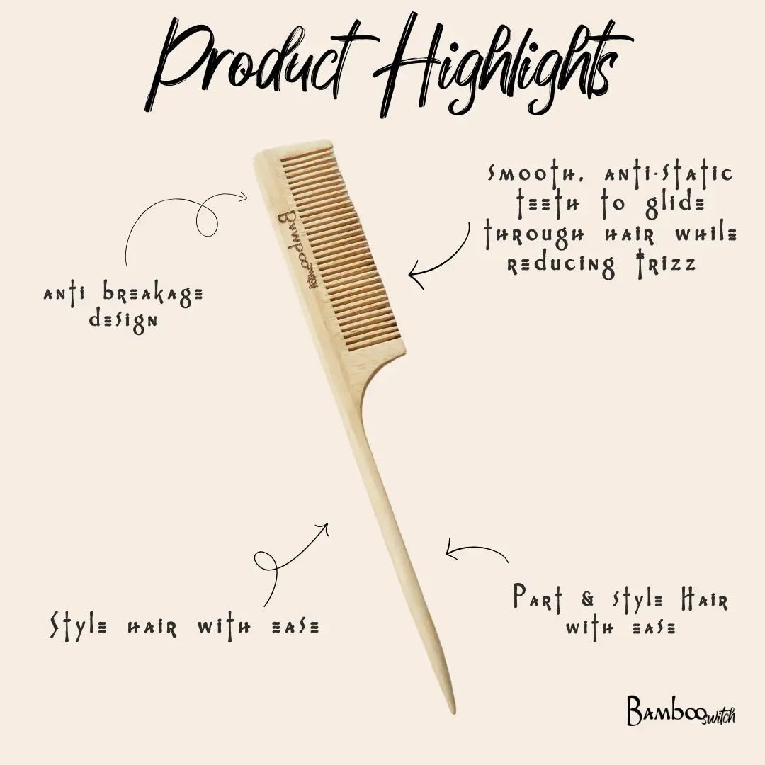 Bamboo Styling Comb - Bamboo Switch